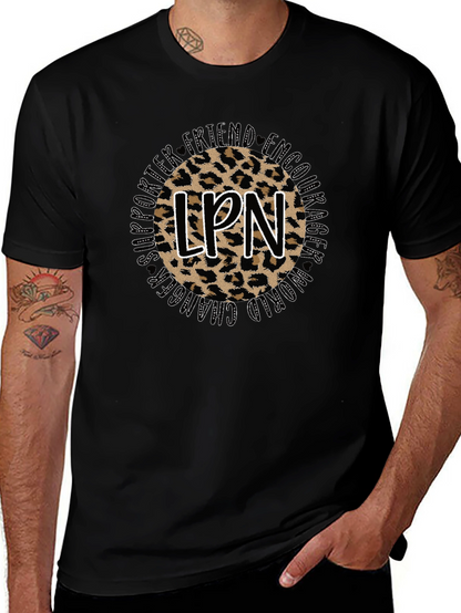 LPN Leopard Print T-Shirt - Nurse Appreciation