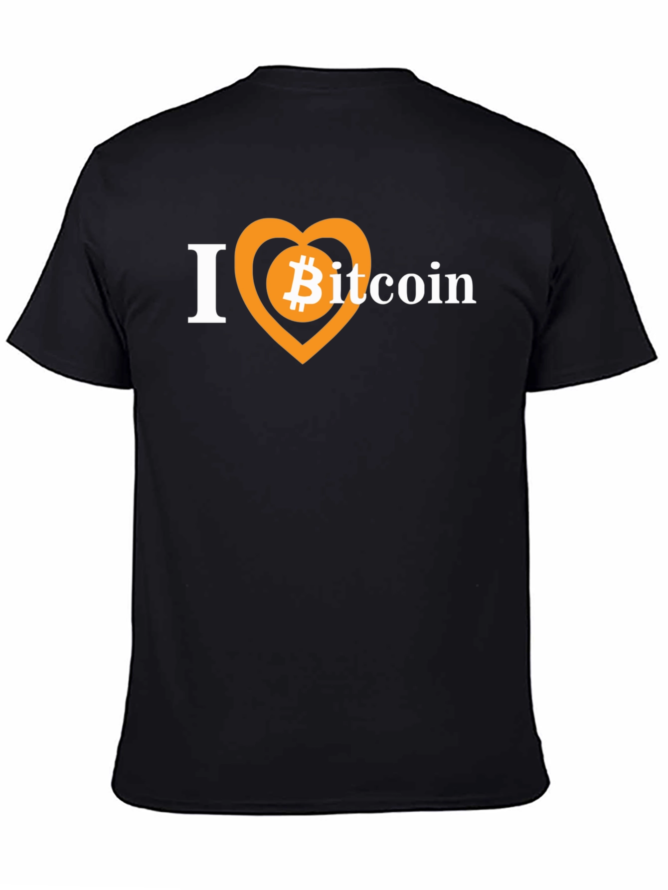 I Heart Bitcoin Black T-Shirt
