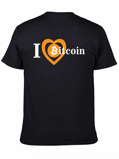 I Heart Bitcoin Black T-Shirt
