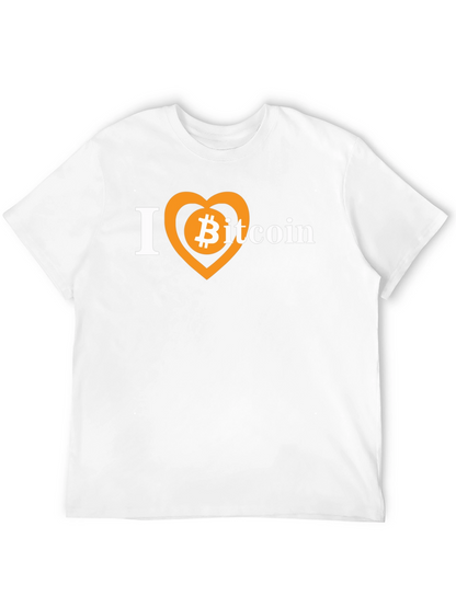 I Heart Bitcoin Black T-Shirt