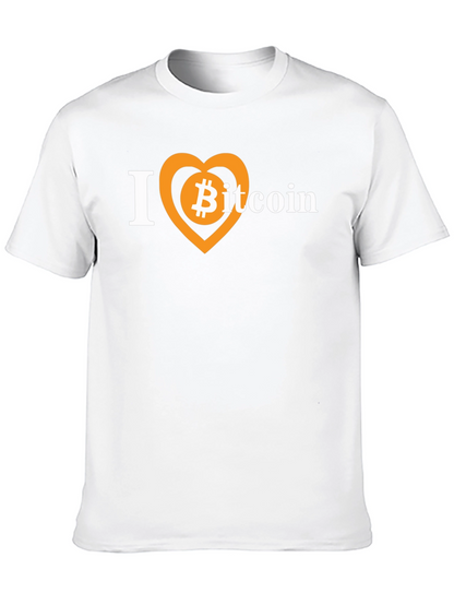 I Heart Bitcoin Black T-Shirt