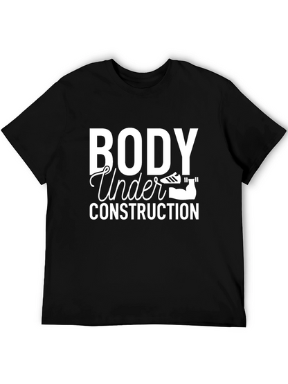 Body Under Construction Black Graphic Tee