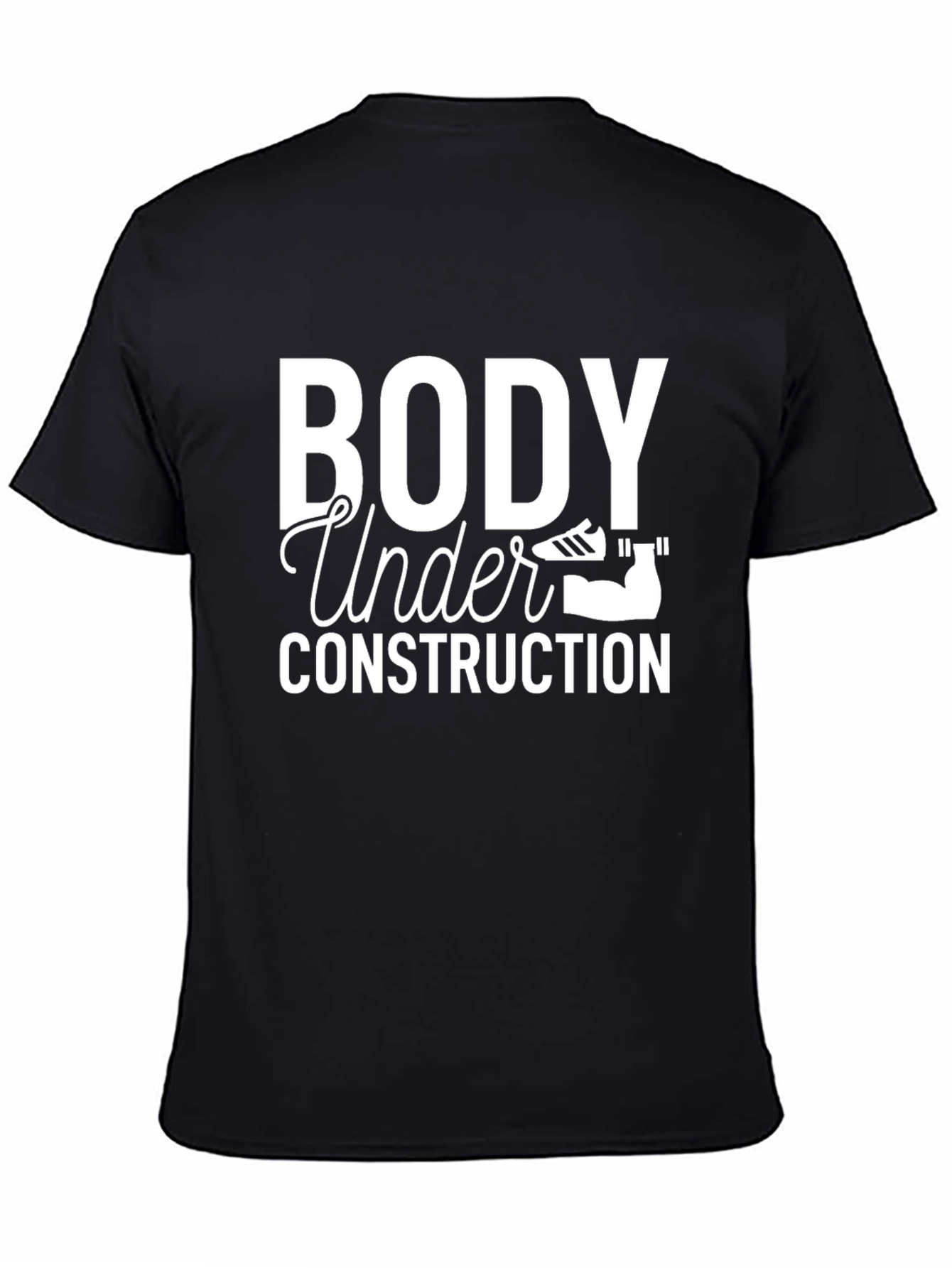 Body Under Construction Black Graphic Tee