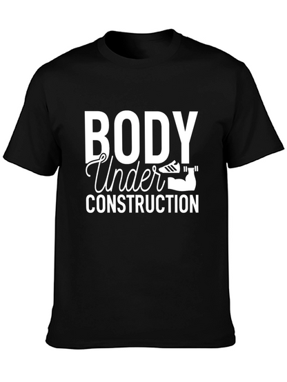 Body Under Construction Black Graphic Tee