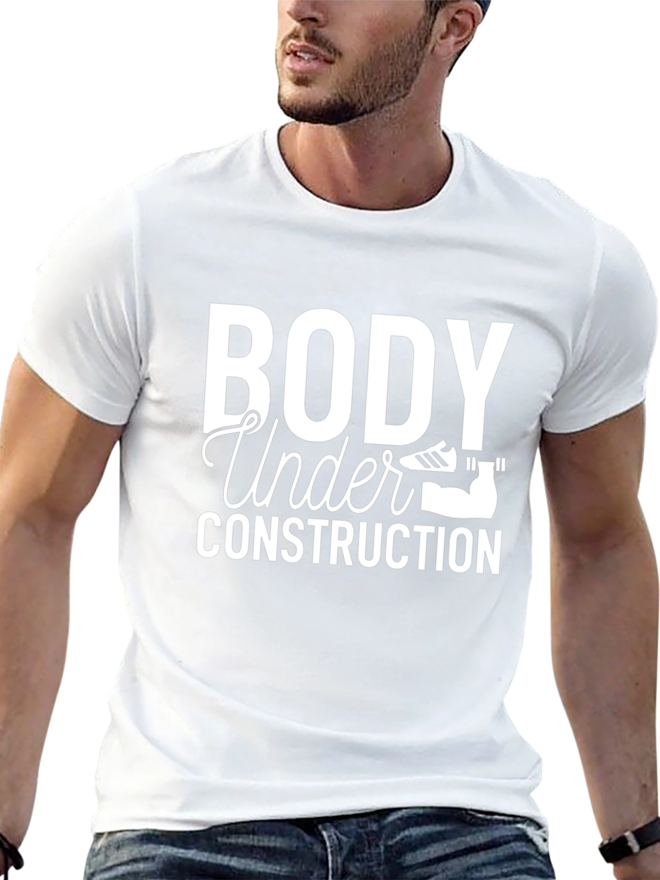 Body Under Construction Black Graphic Tee