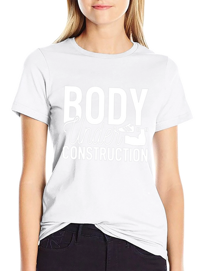Body Under Construction Black Graphic Tee