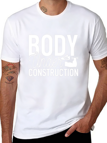 Body Under Construction Black Graphic Tee
