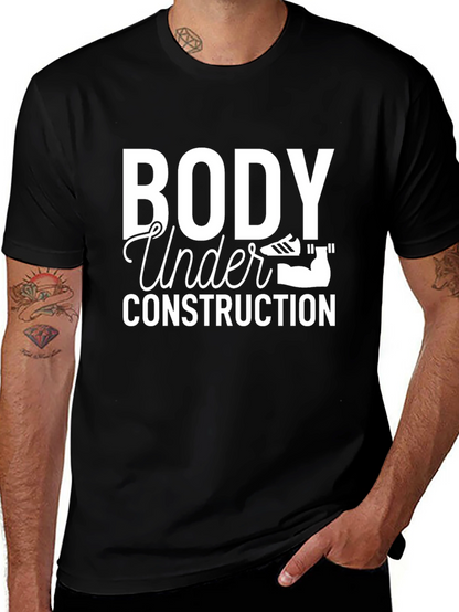 Body Under Construction Black Graphic Tee