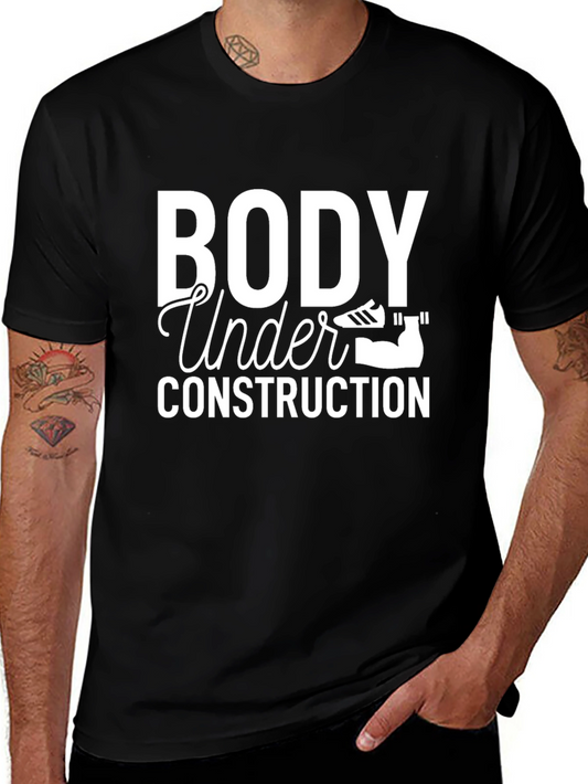 Body Under Construction Black Graphic Tee