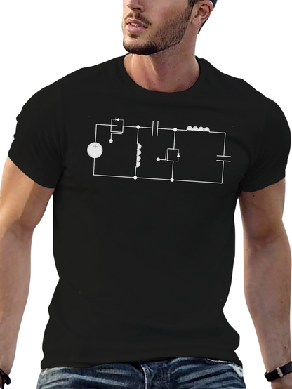 Electrical Circuit Diagram T-Shirt - Geek Chic Design