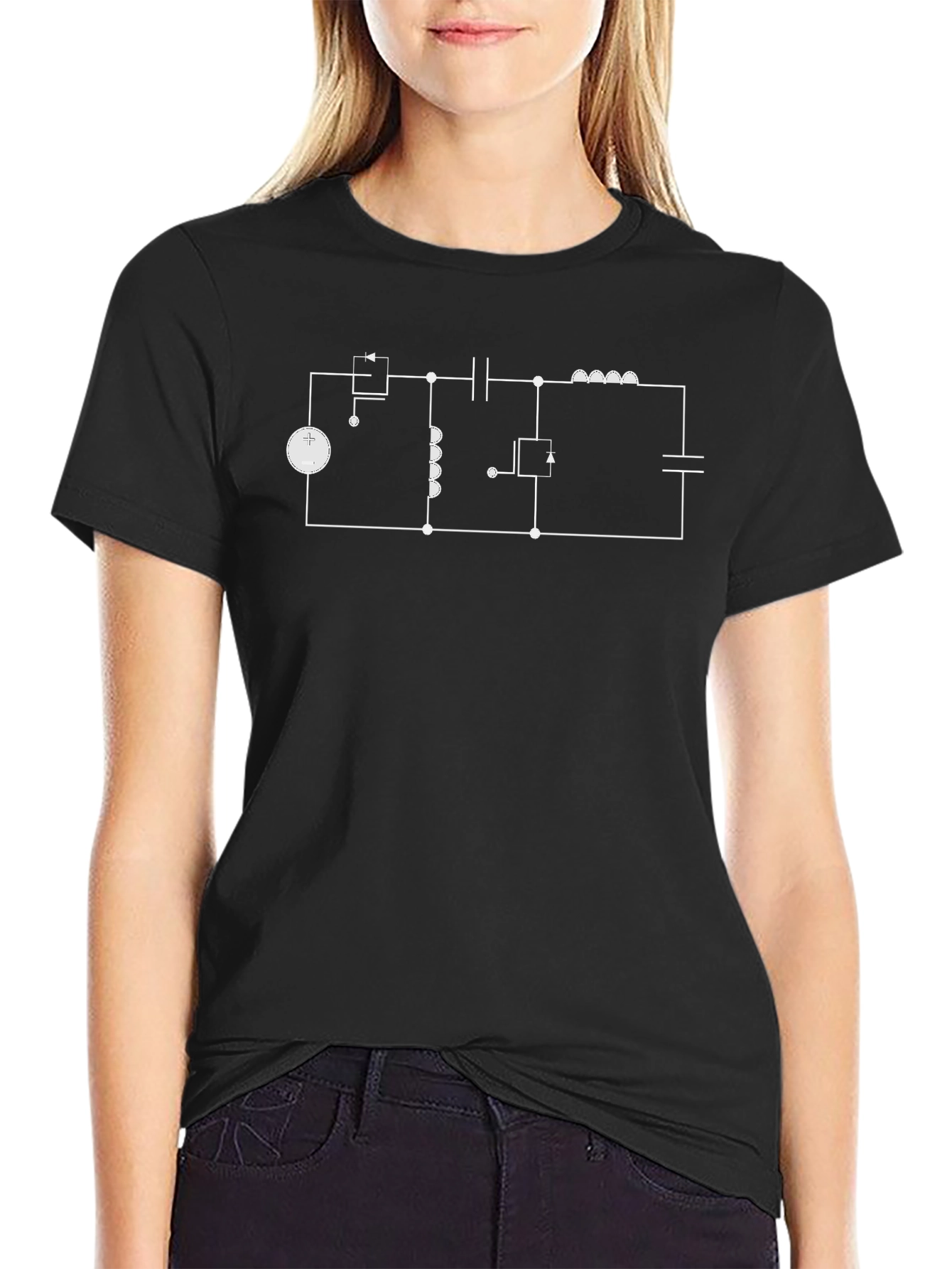 Electrical Circuit Diagram T-Shirt - Geek Chic Design