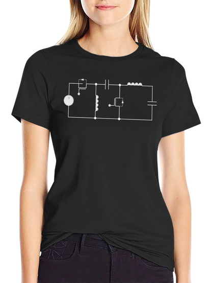 Electrical Circuit Diagram T-Shirt - Geek Chic Design