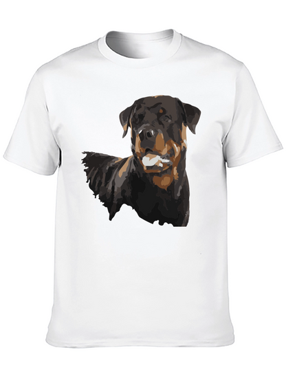 Rottweiler Dog Graphic Black T-Shirt