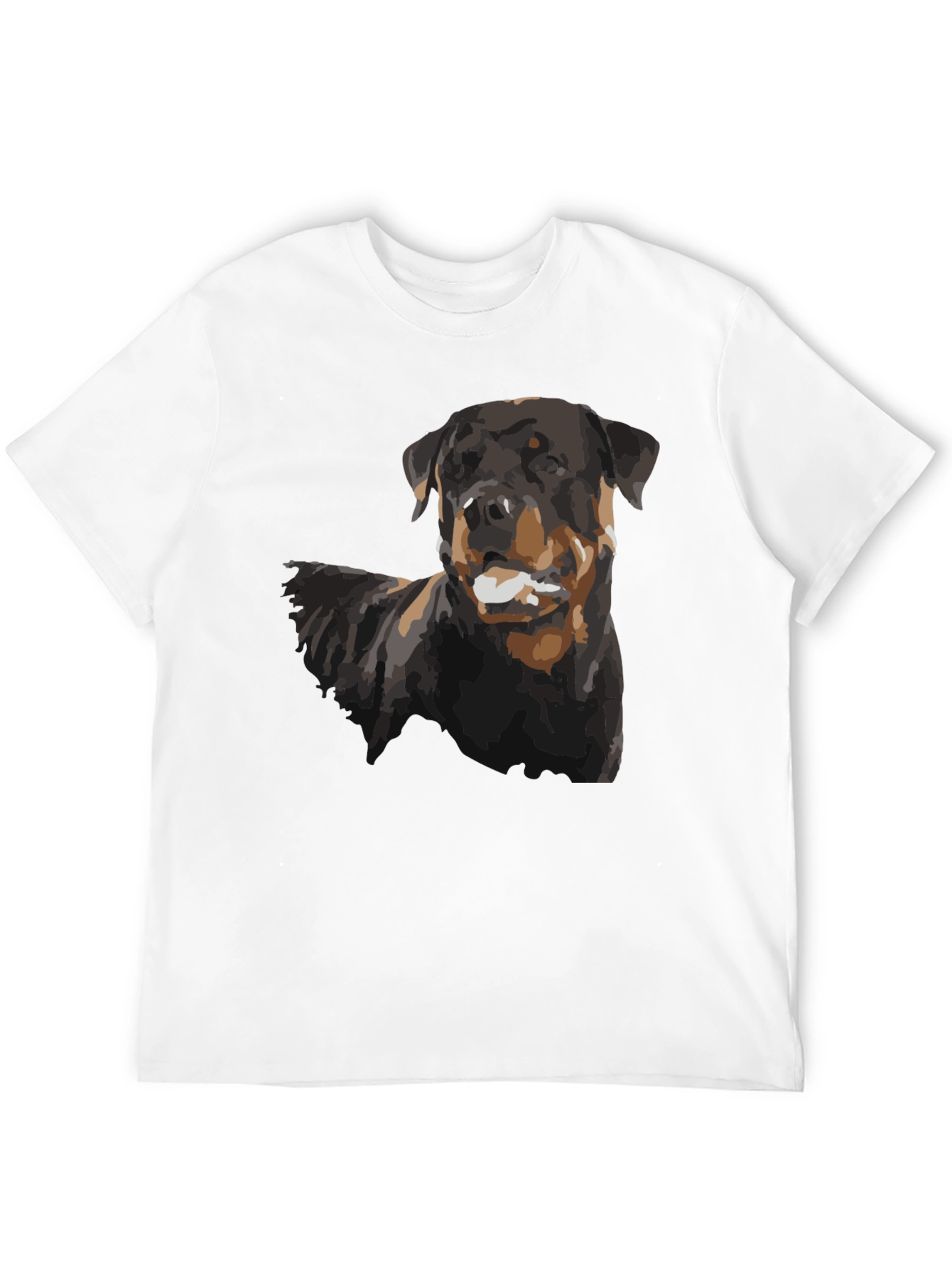 Rottweiler Dog Graphic Black T-Shirt