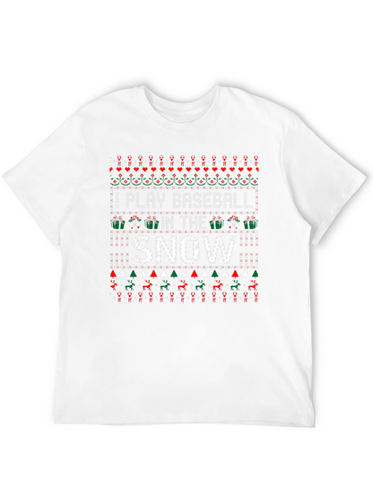 I Play Baseball in the Snow Christmas T-Shirt
