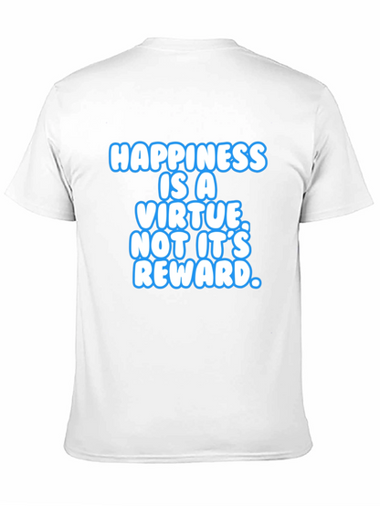 Happiness Is A Virtue Black T-Shirt
