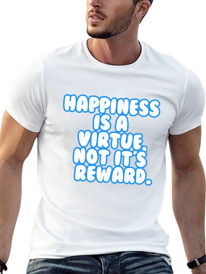 Happiness Is A Virtue Black T-Shirt