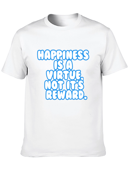 Happiness Is A Virtue Black T-Shirt