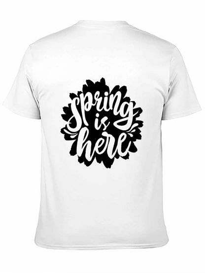 Spring is Here Black Graphic Tee