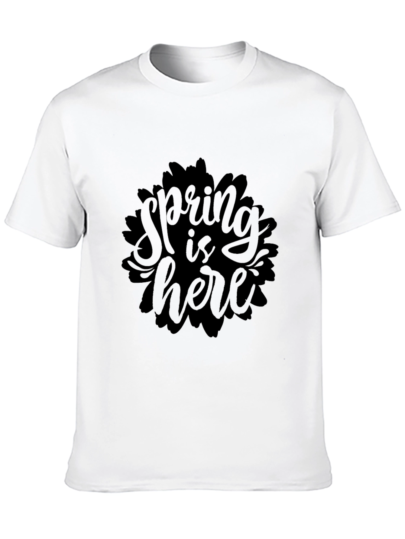 Spring is Here Black Graphic Tee
