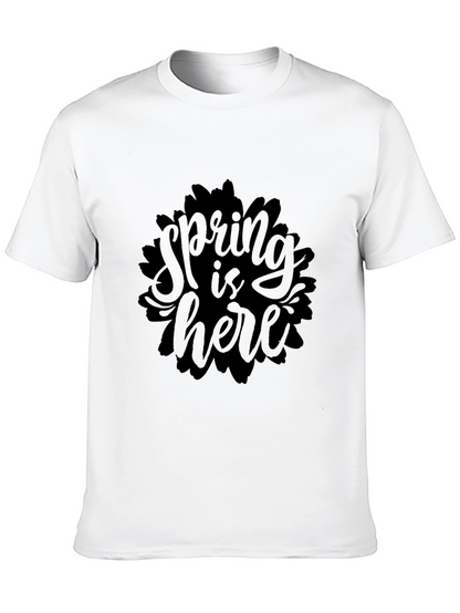 Spring is Here Black Graphic Tee