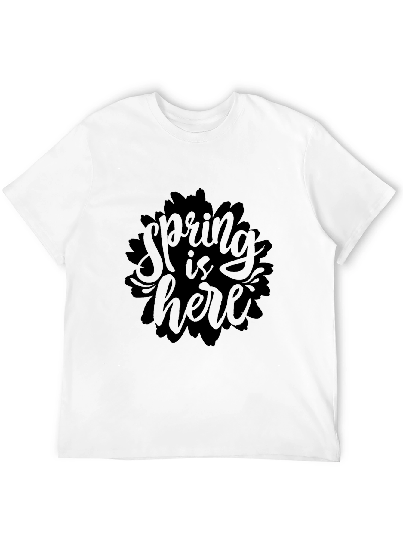 Spring is Here Black Graphic Tee