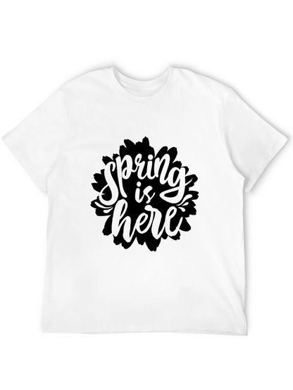 Spring is Here Black Graphic Tee