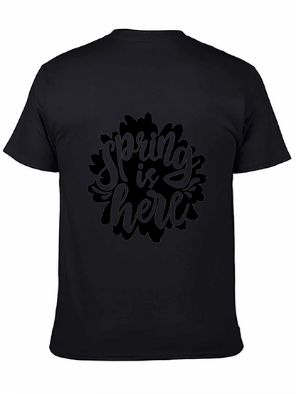 Spring is Here Black Graphic Tee