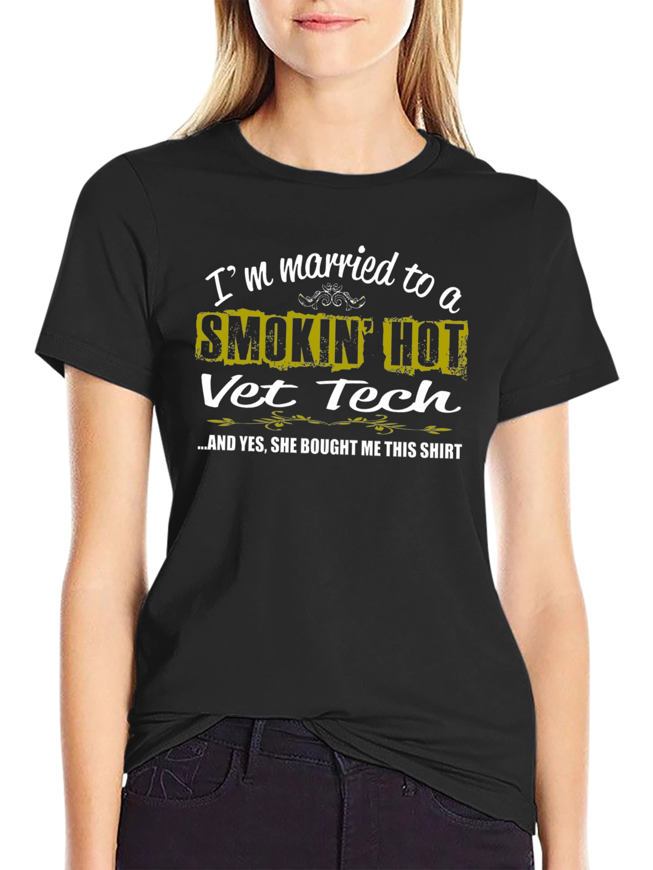Smokin Hot Vet Tech Husband T-Shirt