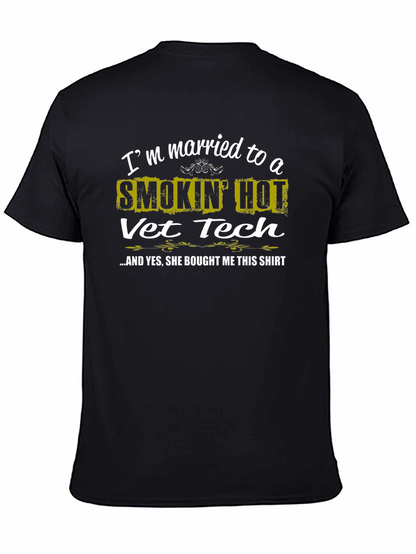 Smokin Hot Vet Tech Husband T-Shirt