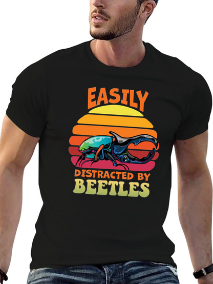 Easily Distracted by Beetles T-Shirt