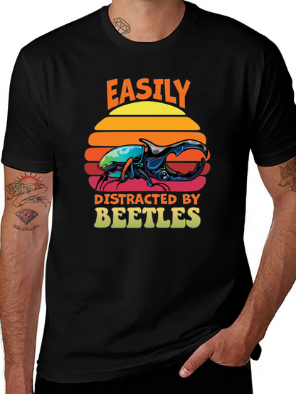 Easily Distracted by Beetles T-Shirt