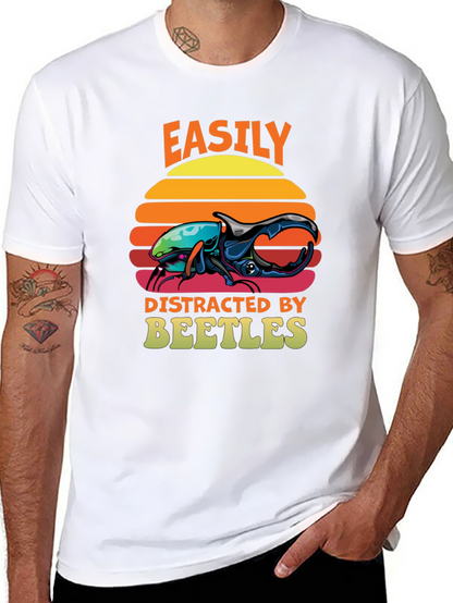 Easily Distracted by Beetles T-Shirt