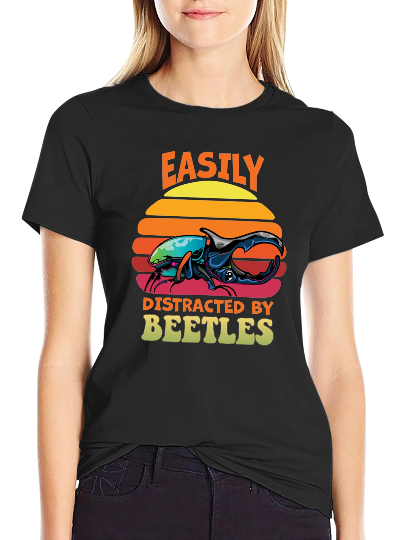 Easily Distracted by Beetles T-Shirt