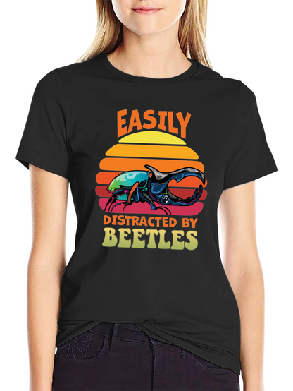 Easily Distracted by Beetles T-Shirt
