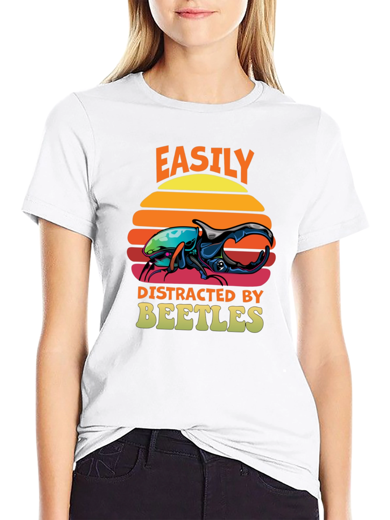 Easily Distracted by Beetles T-Shirt