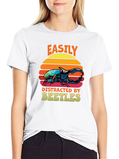 Easily Distracted by Beetles T-Shirt