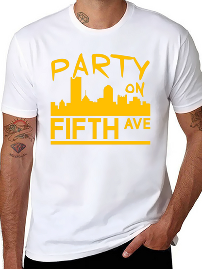Party on Fifth Ave. Black T-Shirt