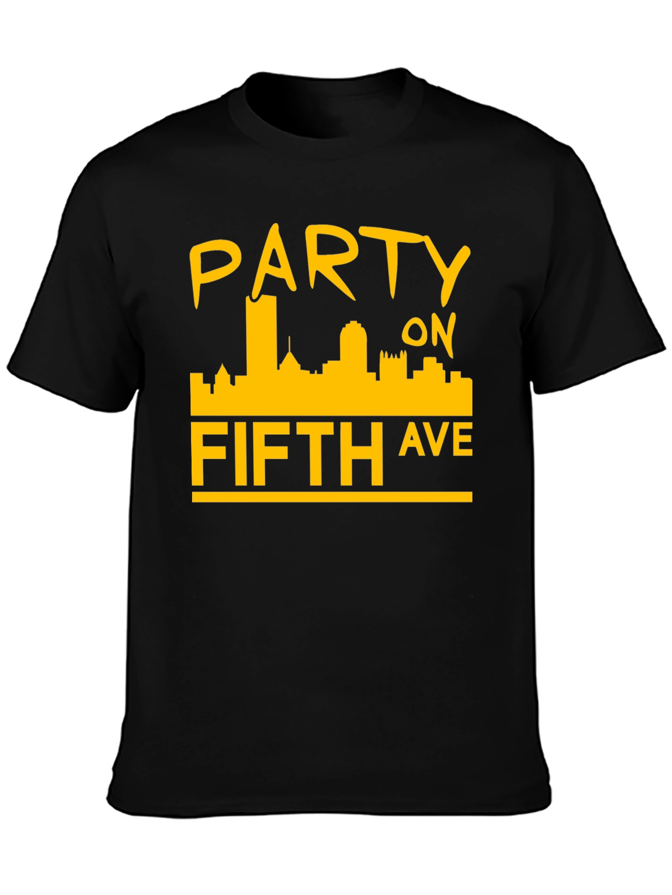 Party on Fifth Ave. Black T-Shirt