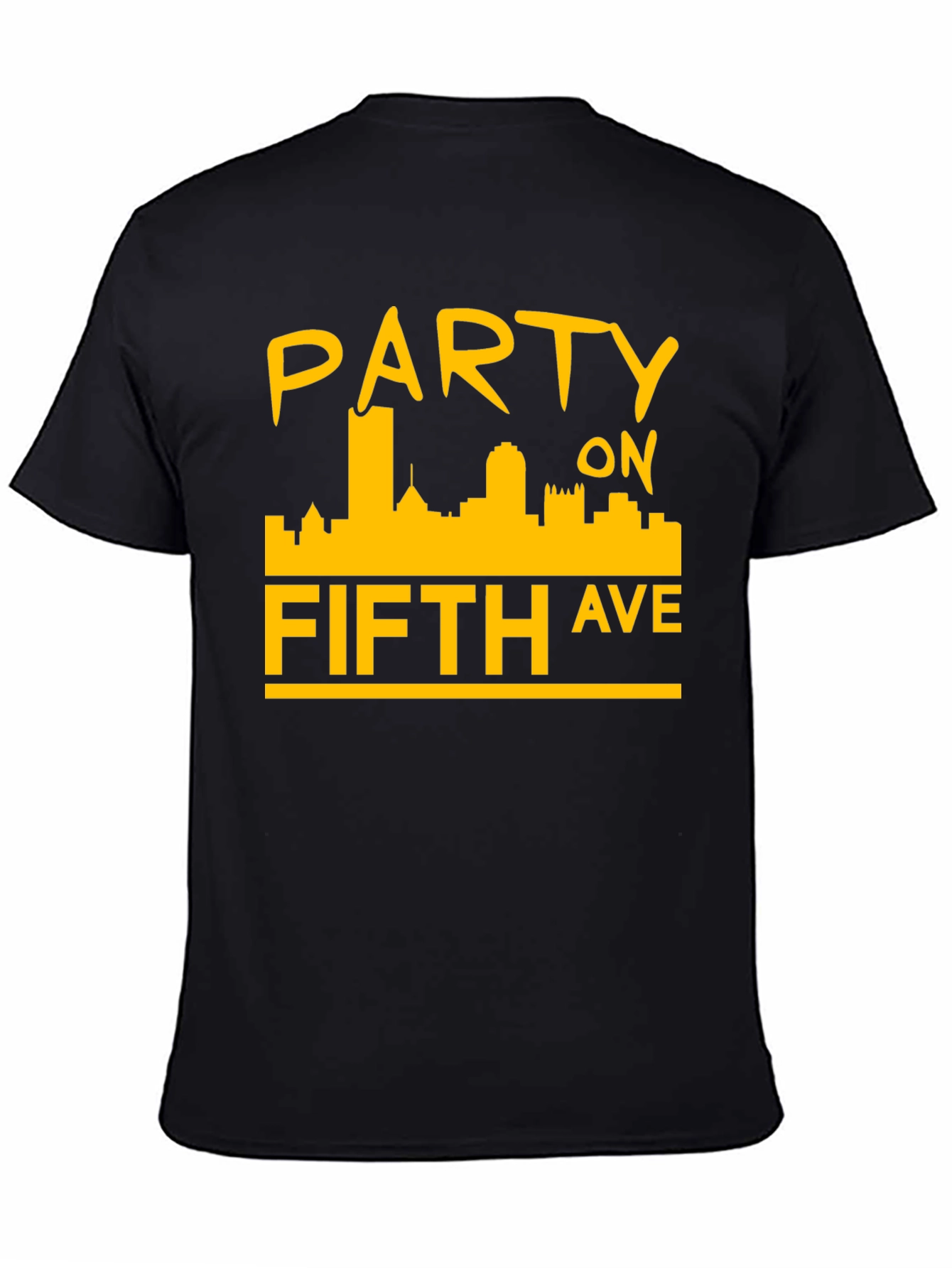 Party on Fifth Ave. Black T-Shirt