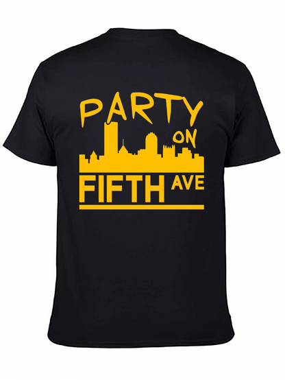 Party on Fifth Ave. Black T-Shirt