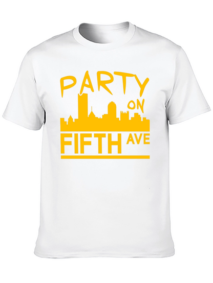 Party on Fifth Ave. Black T-Shirt