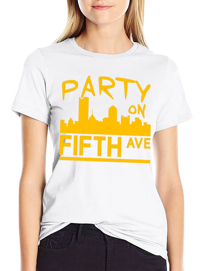 Party on Fifth Ave. Black T-Shirt