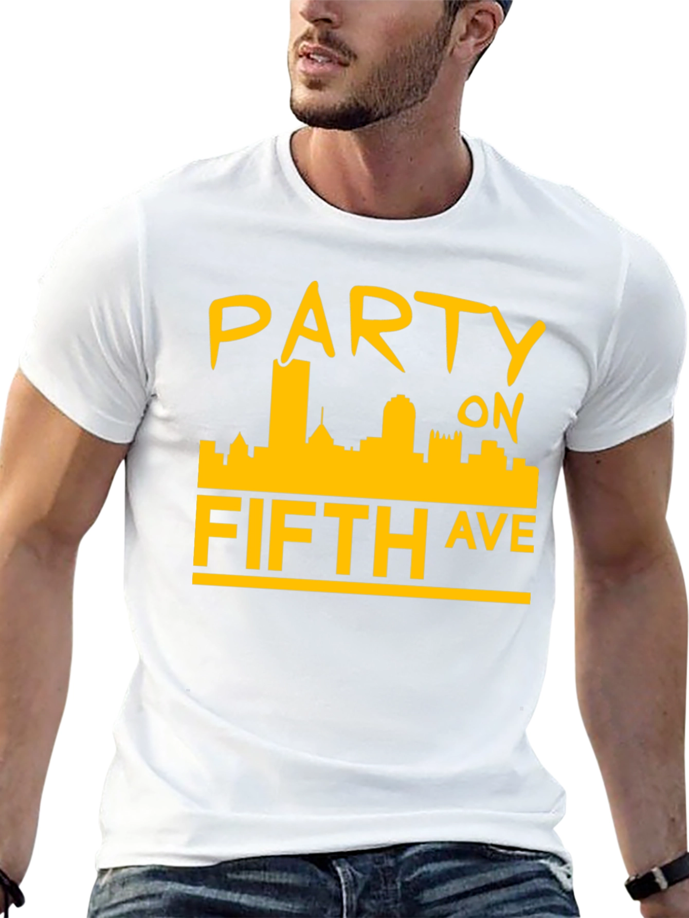 Party on Fifth Ave. Black T-Shirt