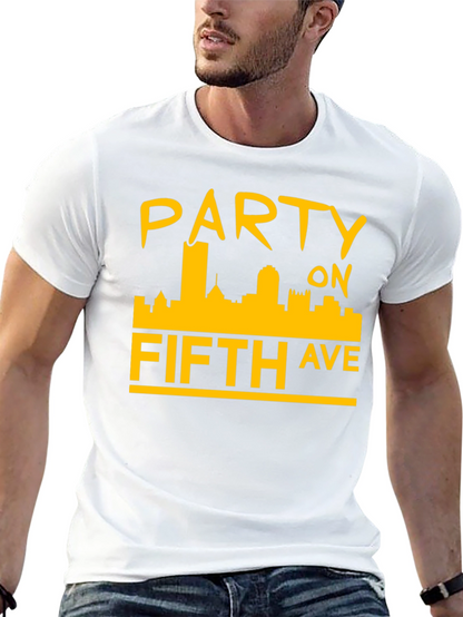 Party on Fifth Ave. Black T-Shirt