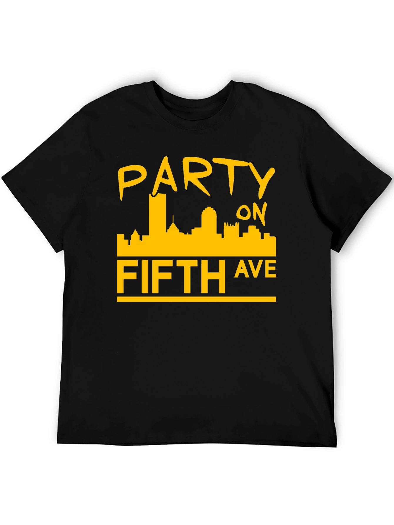 Party on Fifth Ave. Black T-Shirt