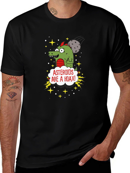 Asteroids Are a Hoax Cartoon T-Shirt