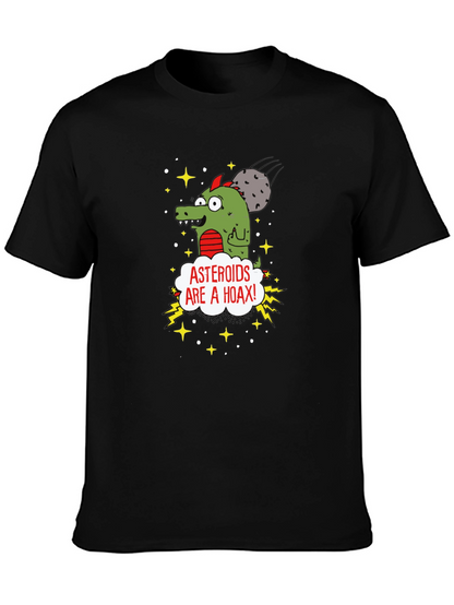 Asteroids Are a Hoax Cartoon T-Shirt