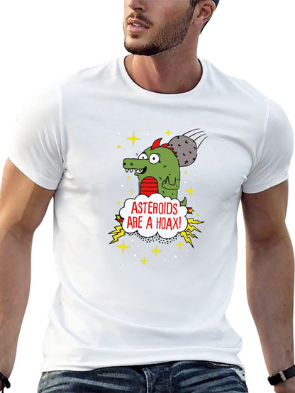 Asteroids Are a Hoax Cartoon T-Shirt