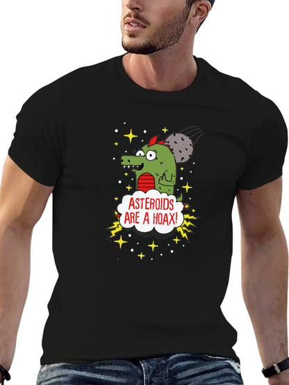 Asteroids Are a Hoax Cartoon T-Shirt